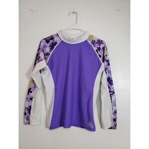 (Ma) Tuga Rash Guard Swim Girls Top Size 13/14 Years Long Sleeve USA Beach